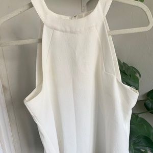 J.O.A. High Neck White Blouse